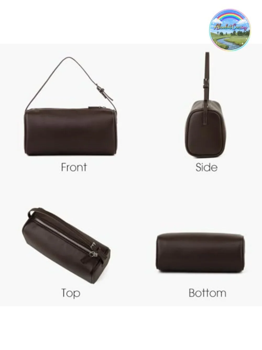 Premium Full-Grained Leather Hobo Crossbody Bag for Women